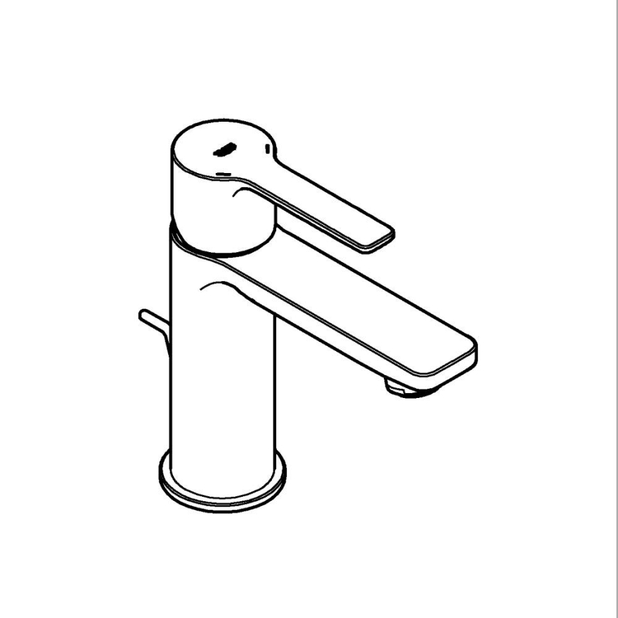 GROHE 32109GL1 - LINEARE tvättställsblandare i guld