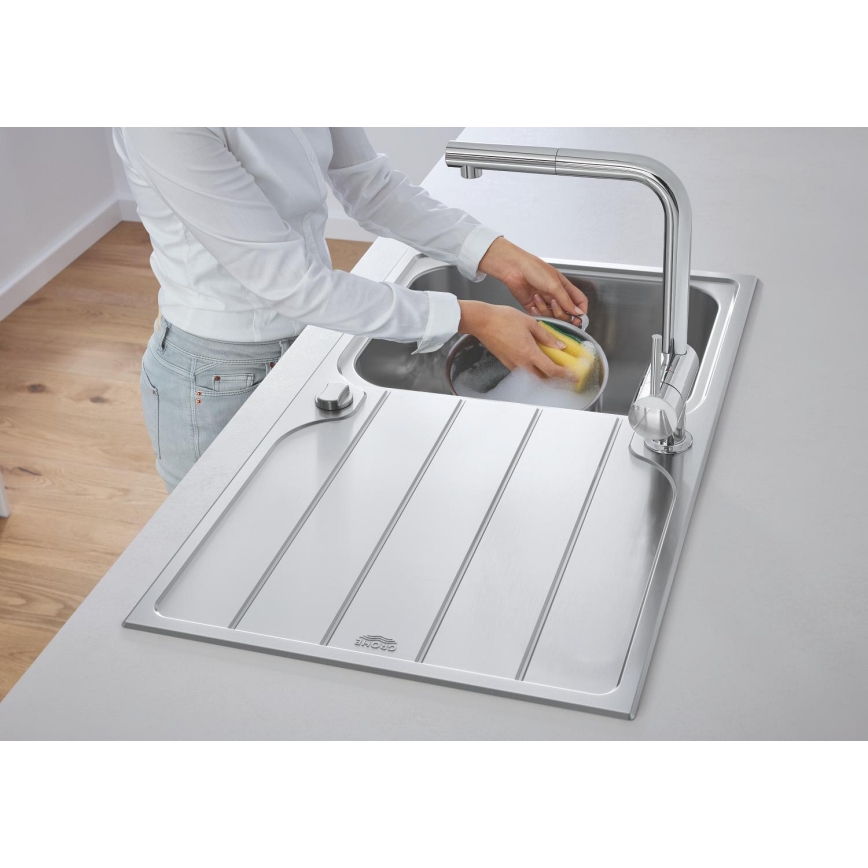 GROHE 32168000 - Köksblandare A i blank krom