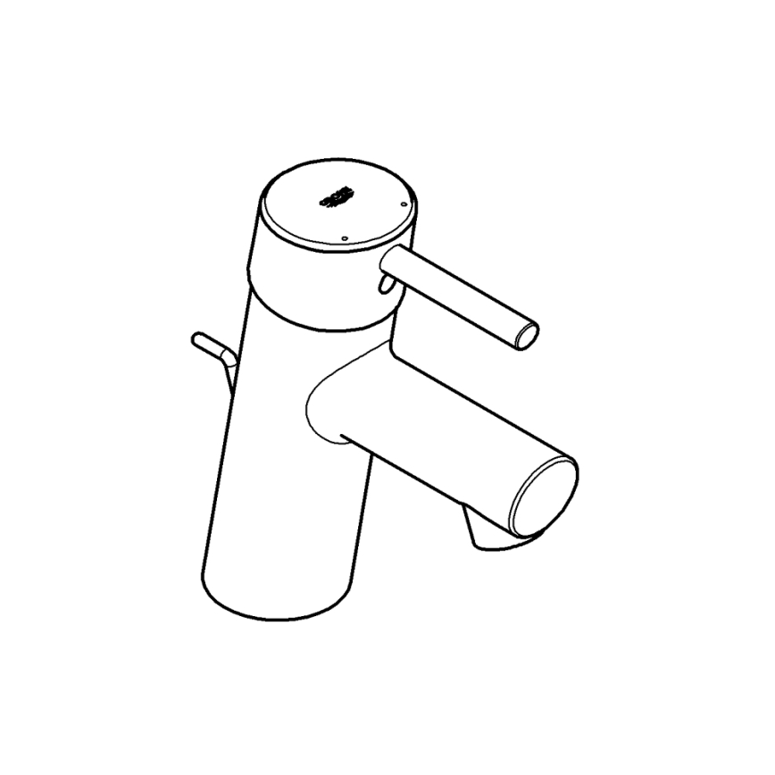 GROHE 32204001 - Tvättställsblandare CONCETTO DN 15, blank krom