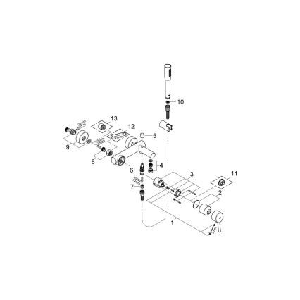 GROHE 32212001 - Badkarsblandare CONCETTO polerad krom