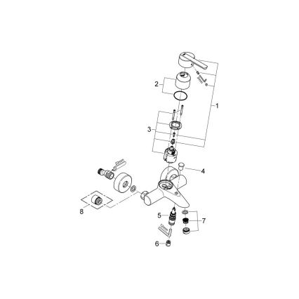 GROHE 32269000 - Badkarsblandare FEEL DN 15, polerad krom