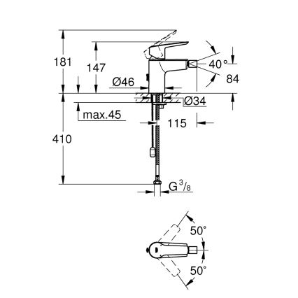 GROHE 32281002 - Bidéblandare START S polerad krom