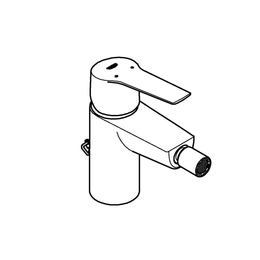 GROHE 32281002 - Bidettblandare START S, polerad krom