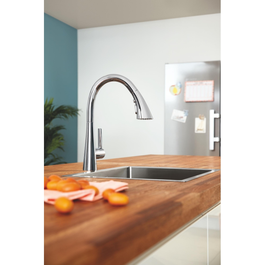 GROHE 32294002 - Köksblandare ZEDRA 401 mm i blank krom