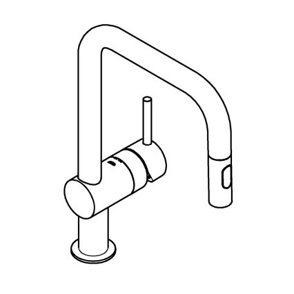GROHE 32322DL2 - Köksblandare A i brons