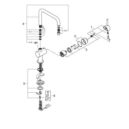 GROHE 32488000 - Diskblandare A, blank krom