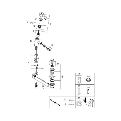 GROHE 32558000 - Bidéblandare FEEL DN 15 i blank krom