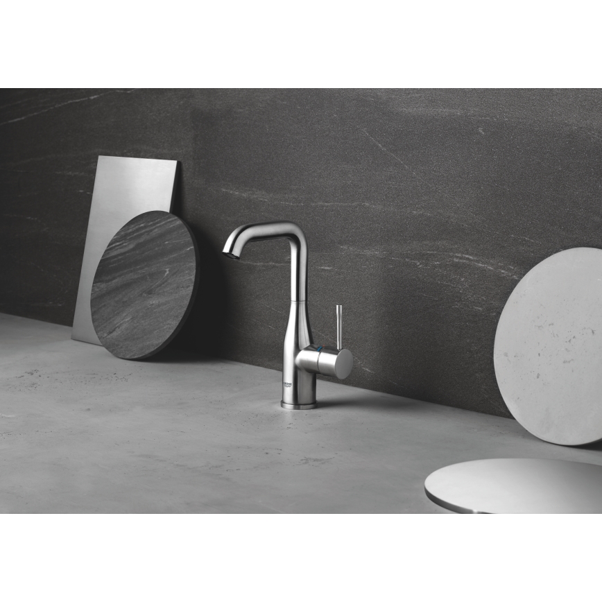 GROHE 32628DC1 - Tvättställsblandare ESSENCE, storlek L, i rostfritt stål