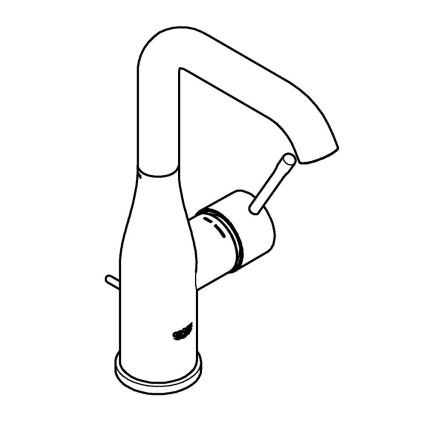 GROHE 32628DL1 - Tvättställsblandare ESSENCE storlek L brons