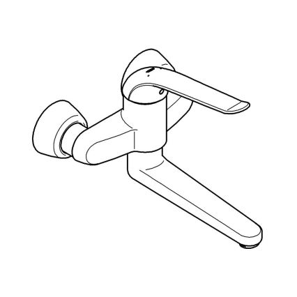 GROHE 32773000 - Tvättställsblandare EUROECO SPECIAL, 257 mm, polerad krom