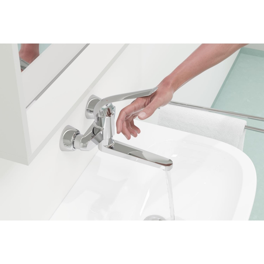 GROHE 32773000 - Tvättställsblandare EUROECO SPECIAL, 257 mm, polerad krom