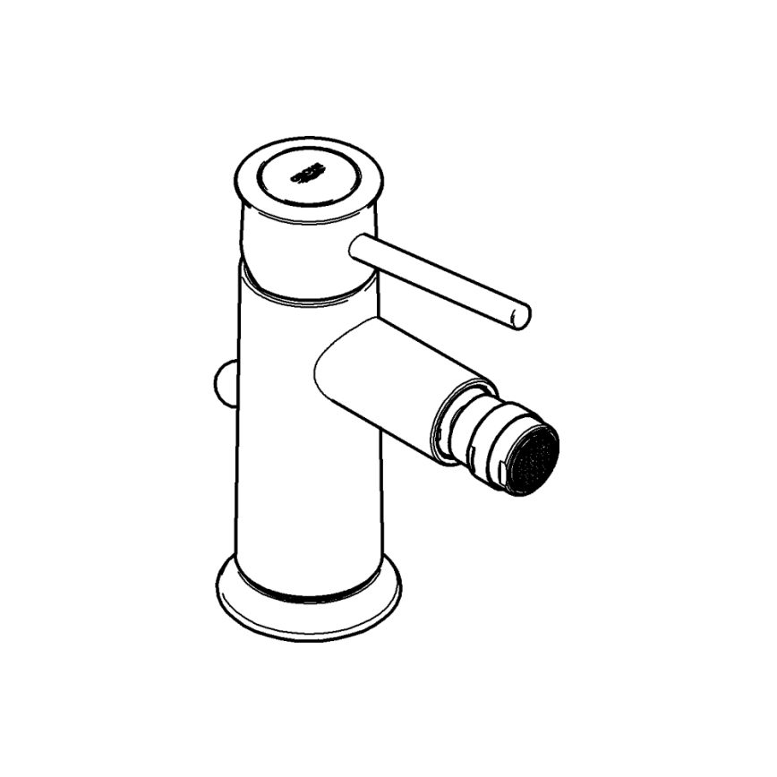 GROHE 32864000 - Bidetblandare BAUCLASSIC blank krom