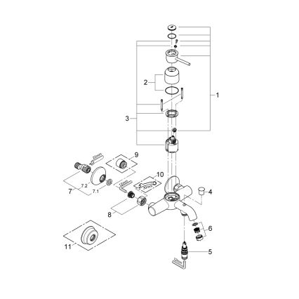 GROHE 32865000 - Badkarsblandare BAUCLASSIC DN 15 polerad krom