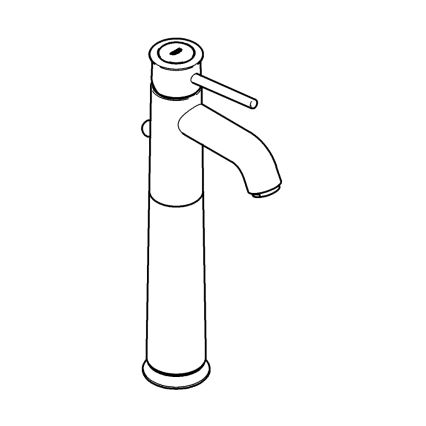 GROHE 32868000 - Tvättställsblandare BAUCLASSIC DN 15, blank krom