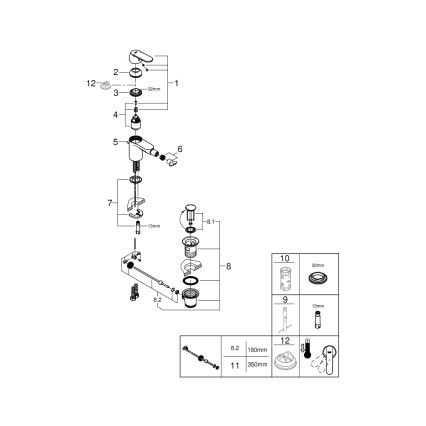 GROHE 32885000 - Bidéblandare GET DN 15, polerad krom
