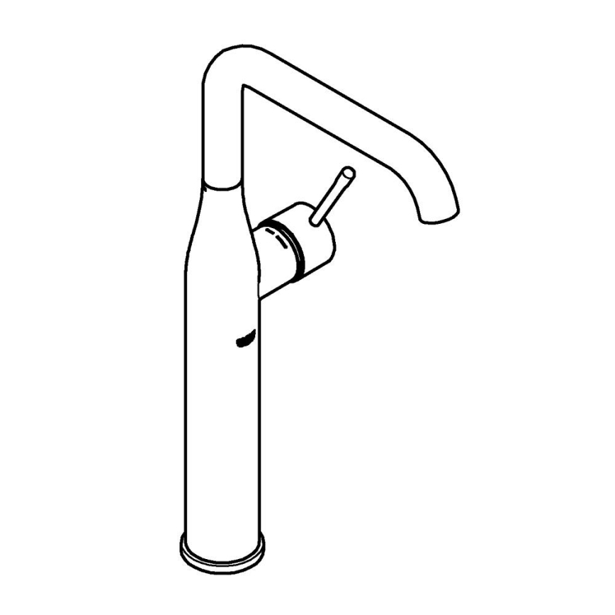 GROHE 32901AL1 - Tvättställsblandare ESSENCE, storlek XL, grafit