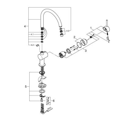 GROHE 32917GN0 - Diskbänksblandare A i guldutförande