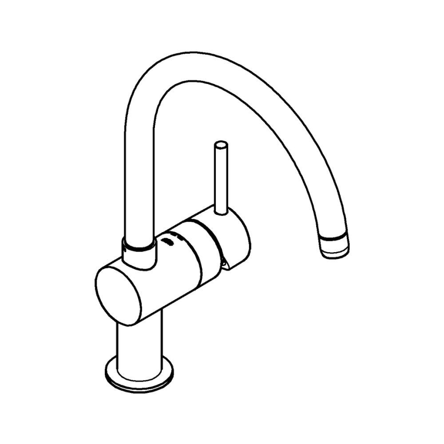 GROHE 32917GN0 - Diskbänksblandare A i guldutförande