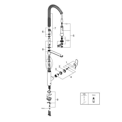 GROHE 32950000 - Köksblandare K7, polerad krom