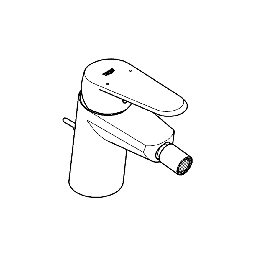 GROHE 33244002 - Bidéblandare EURODISC COSMOPOLITAN DN 15, blank krom