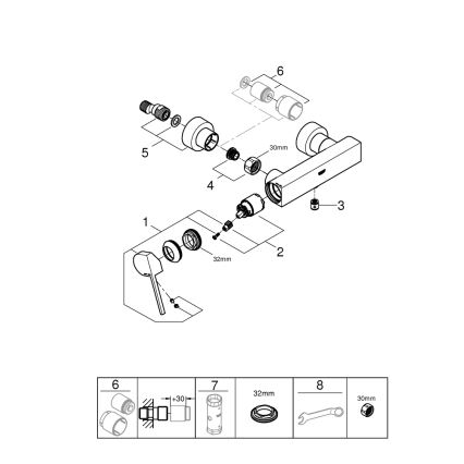 GROHE 33577003 - Duschblandare PLUS DN 15 polerad krom
