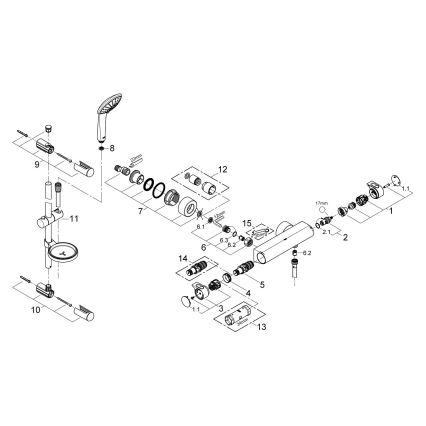 GROHE 34195001 - Termostatblandare GROHTHERM 2000 med EUPHORIA 110-set krom