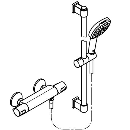 GROHE 34237003 - Termostatisk duschblandare PRECISION TREND 150 mm krom