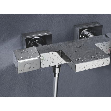 GROHE 34497000 - Termostatisk badkarsblandare GROHTHERM CUBE DN 15 polerad krom
