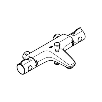 GROHE 34756000 - Termostatisk badkarsblandare GROHTHERM 800 DN 15 polerat krom