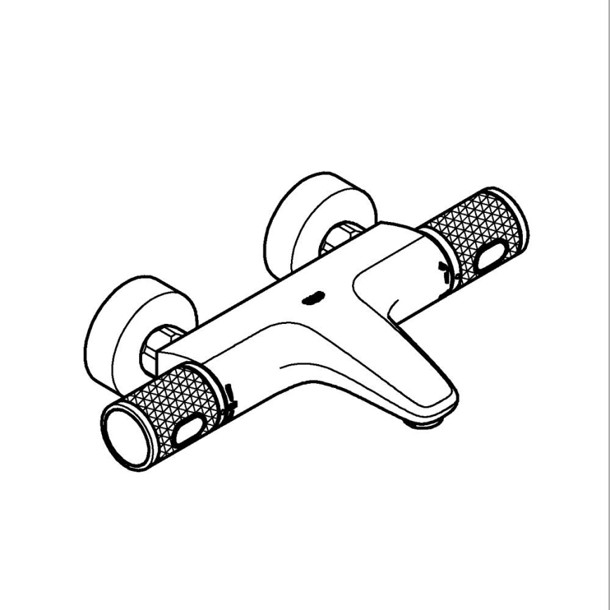 GROHE 34788000 - Termostatisk badkarsblandare PRECISION FEEL DN 15 polerad krom