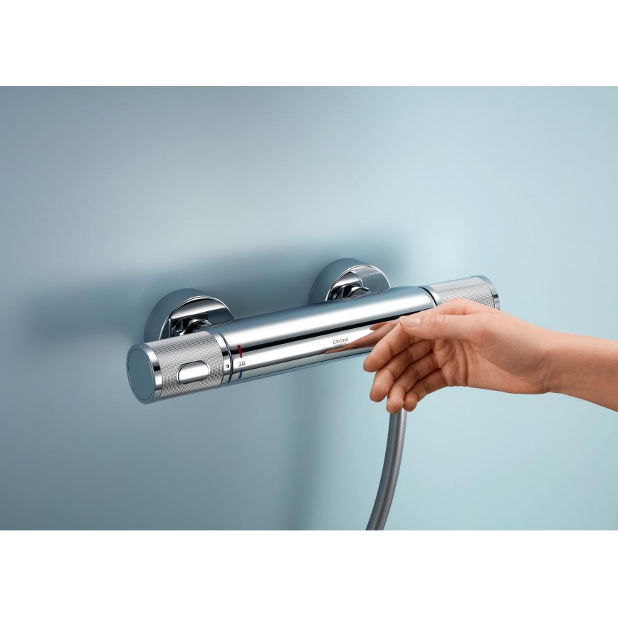GROHE 34853001-Termostatstyrd duschblandare PRECISION FEEL + duschset 90 cm krom