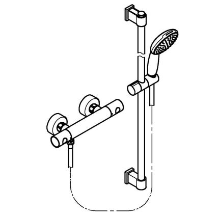 GROHE 34857000 - PRECISION GET 12” termostatisk duschblandare i polerad krom