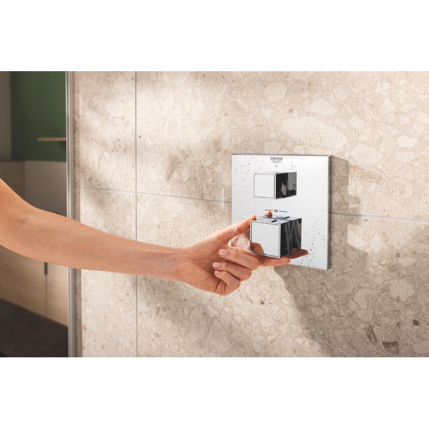 GROHE 34879000 - Infällt duschsystem PRECISION CUBE 310 × 310 mm krom