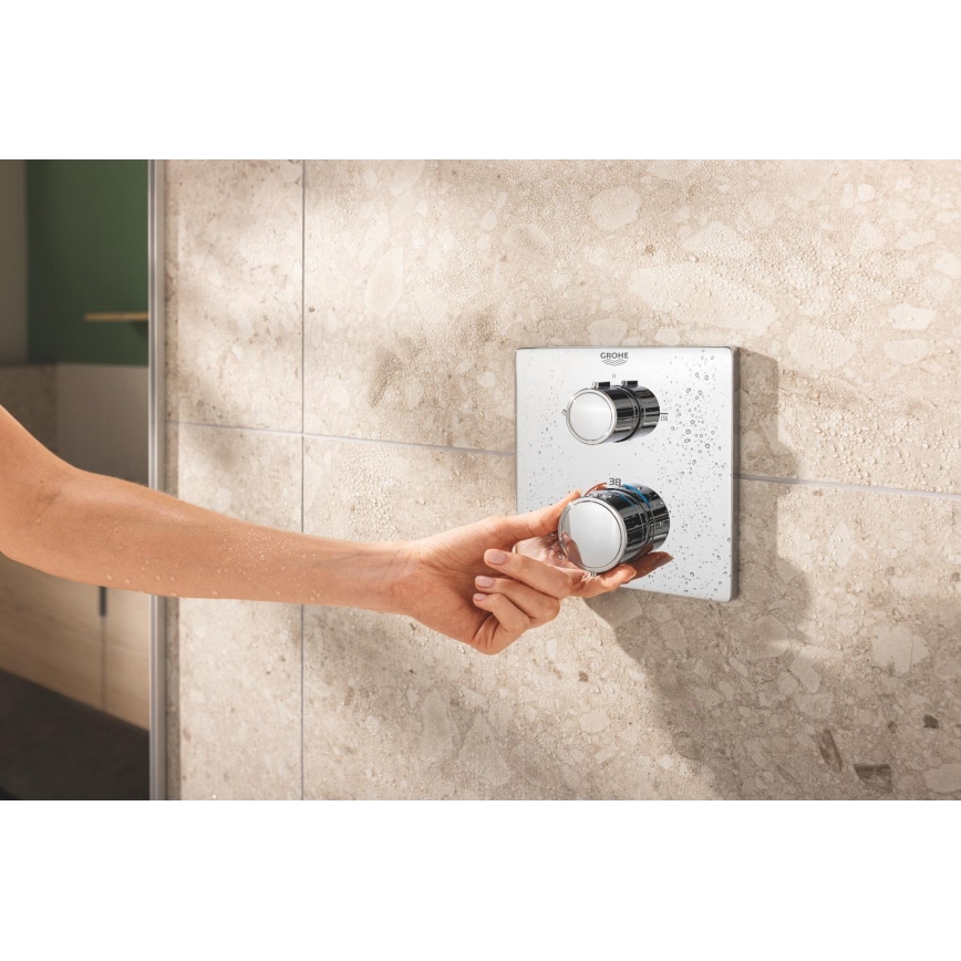GROHE 34881000 - Infällt duschsystem PRECISION 310 × 310 mm blank krom