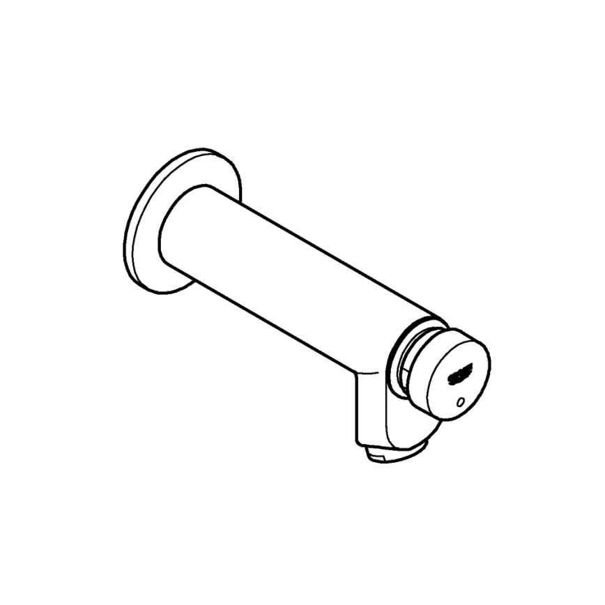 GROHE 36266000 - Självstängande väggventil EUROECO COSMOPOLITAN T DN 15 krom