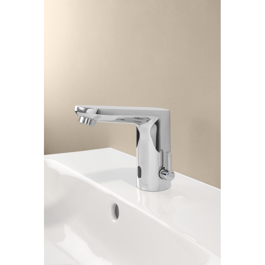 GROHE 36366002 - Elektronisk tvättställsblandare GET E i blank krom