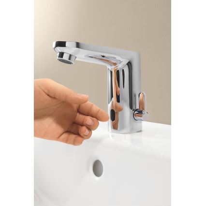 GROHE 36366002 - Elektronisk tvättställsblandare GET E i blank krom