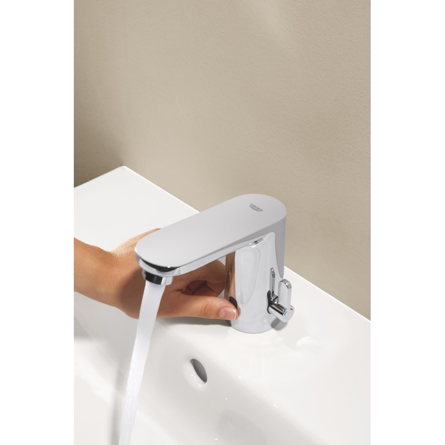 GROHE 36366002 - Elektronisk tvättställsblandare GET E polerad krom