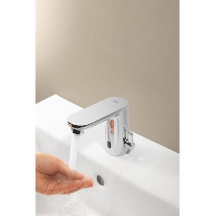 GROHE 36366002 - Elektronisk tvättställsblandare GET E polerad krom