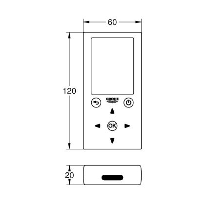 GROHE 36407001 - Fjärrkontroll