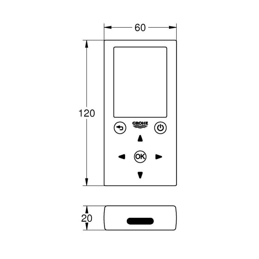 GROHE 36407001 - Fjärrkontroll