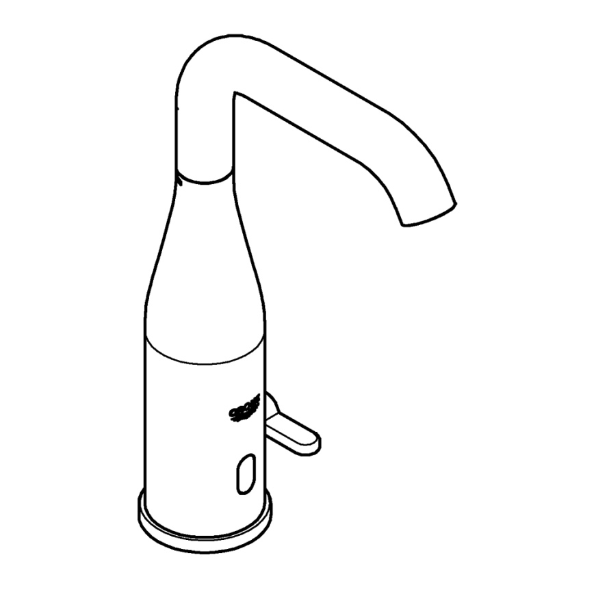 GROHE 36445000 - Infraröd elektronisk tvättställsblandare ESSENCE E, blank krom