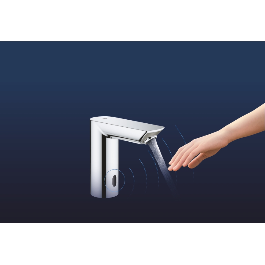 GROHE 36451000 - Elektronisk tvättställsblandare BAU COSMOPOLITAN E, blank krom