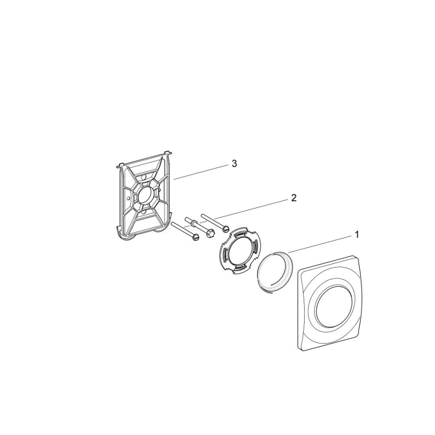GROHE 37018SH0 - Spolknapp SURF 116 × 144 mm vit