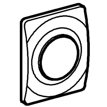 GROHE 37018SH0 - Spolknapp SURF 116 × 144 mm vit