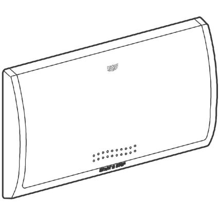 GROHE 37053SH0 - Spolknapp CLASSIC 330 × 190 mm vit