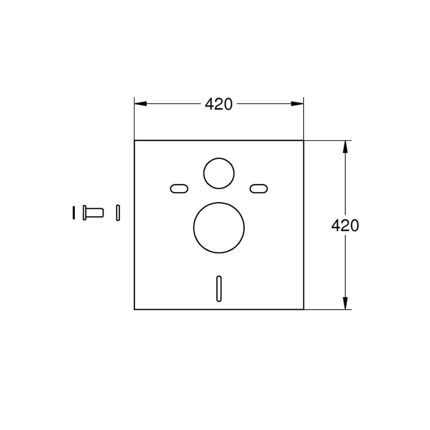 GROHE 37131000 - Dämpningssats för WC, vit