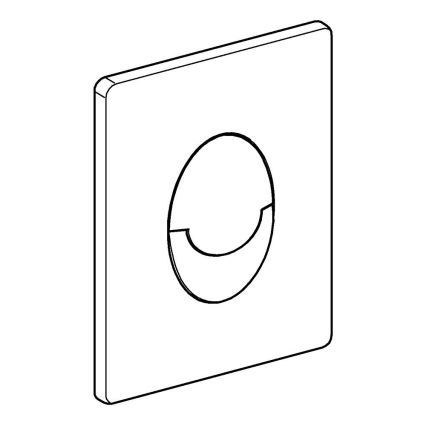 GROHE 38505000 - Spolknapp SKATE AIR 156 × 197 mm blank krom