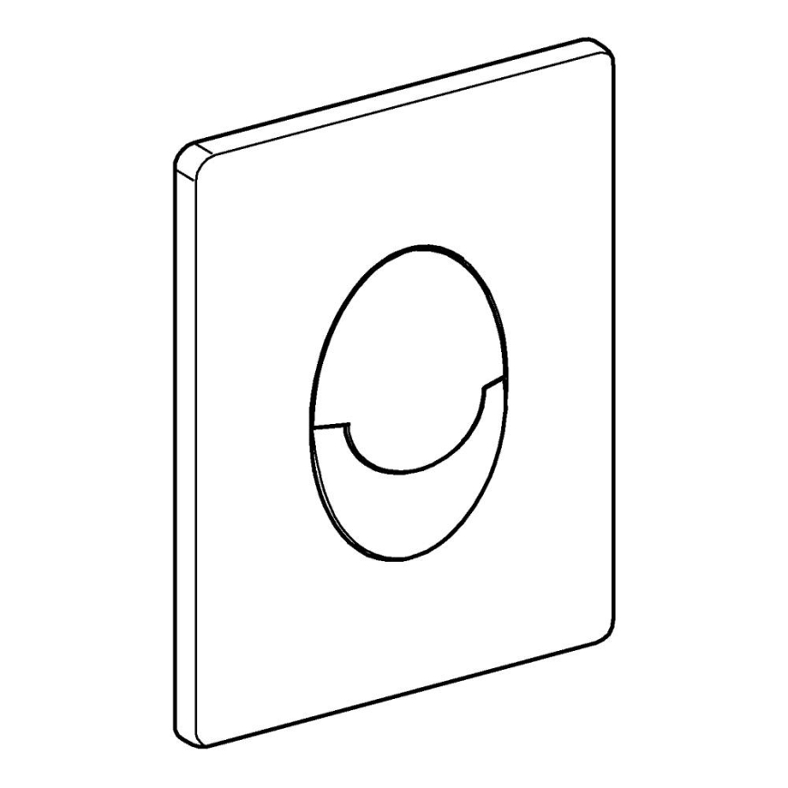 GROHE 38505P00 - Spolknapp SKATE AIR 156 × 197 mm mattkrom