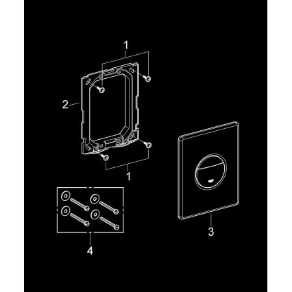 GROHE 38765000 - Spolknapp NOVA COSMOPOLITAN 156 × 197 mm krom